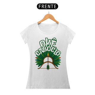 Baby Look Branca - Okê Caboclo