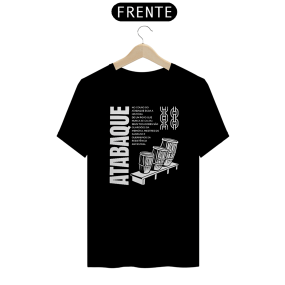 Camiseta Preta - Atabaque (cores)