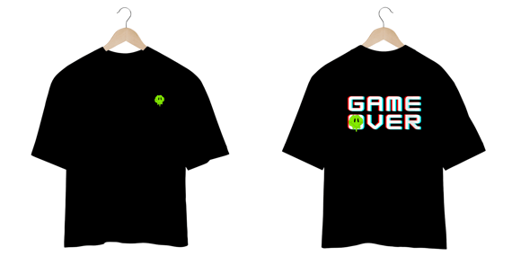 Camiseta Oversized Game Over