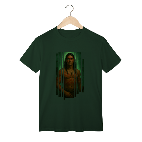 Camiseta Caboclo Caçador — Força Ancestral e Proteção