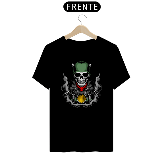 Camiseta Caveira Motociclista