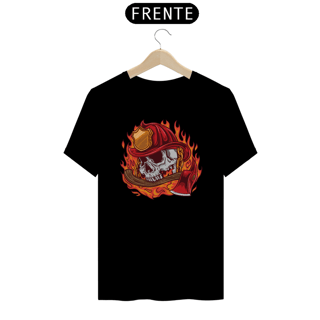 Camiseta Caveira Bombeiro