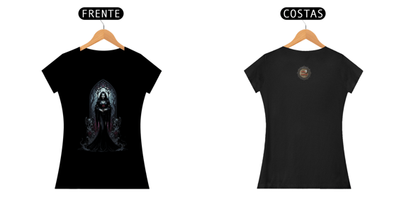 Camiseta Baby Long Sob a Luz da Lua