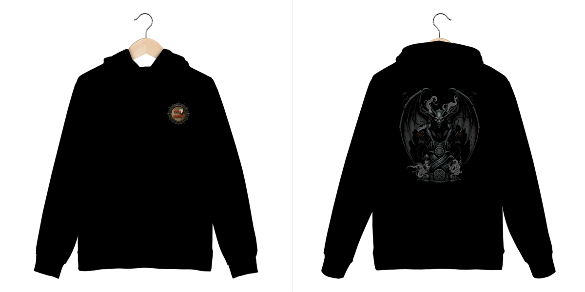 Nome do produto: Moleton Fechado Ascensão da Gárgula