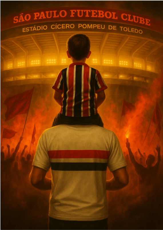Poster PAI E FILHO TRICOLORES