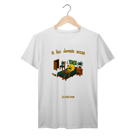 Camiseta A luz dormiu acesa