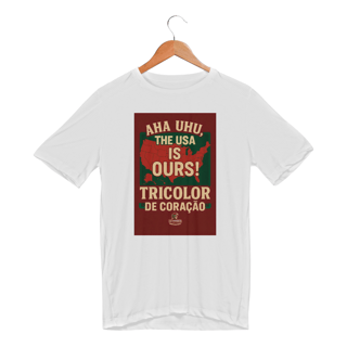 Camisa Unissex Dryfit UV The USA Is Ours Hat-Trickolor | Fluminense