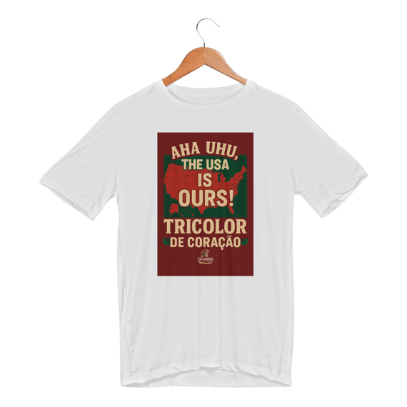 Camisa Unissex Dryfit UV The USA Is Ours Hat-Trickolor | Fluminense