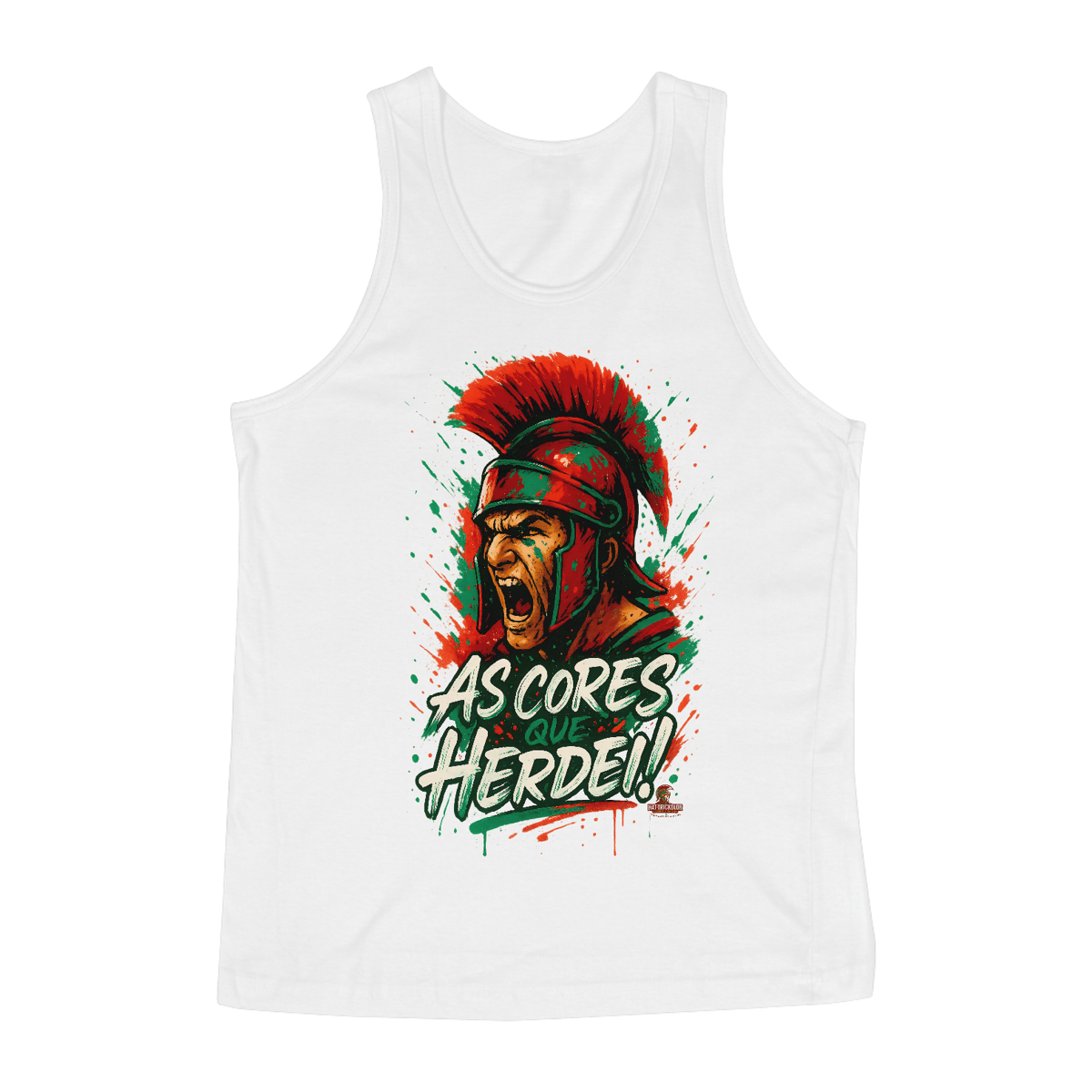 Nome do produto: Regata Masculina As Cores que Herdei Guerreiro Hat-Trickolor | Fluminense