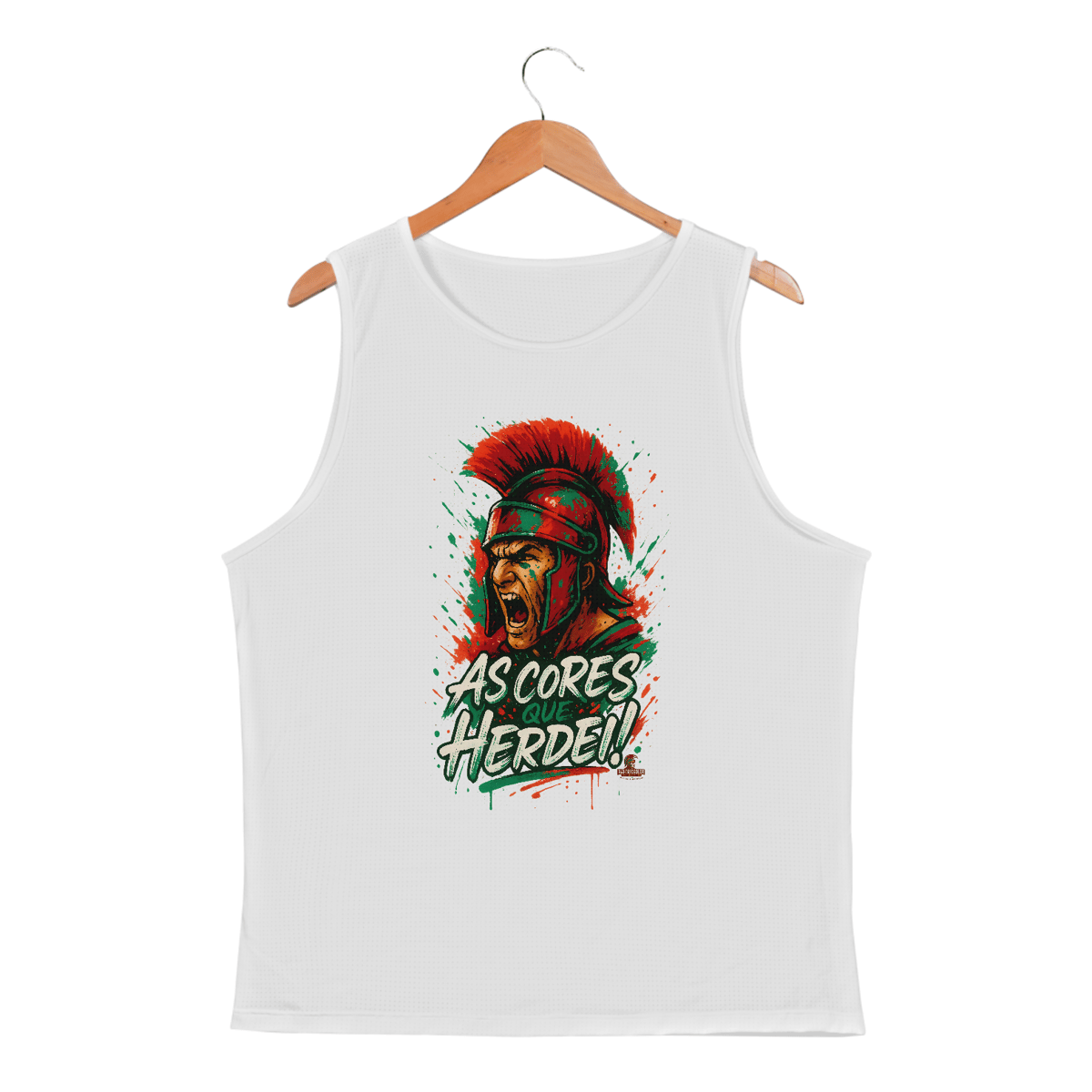 Nome do produto: Regata Masculina Dryfit As Cores que Herdei Guerreiro Hat-Trickolor | Fluminense