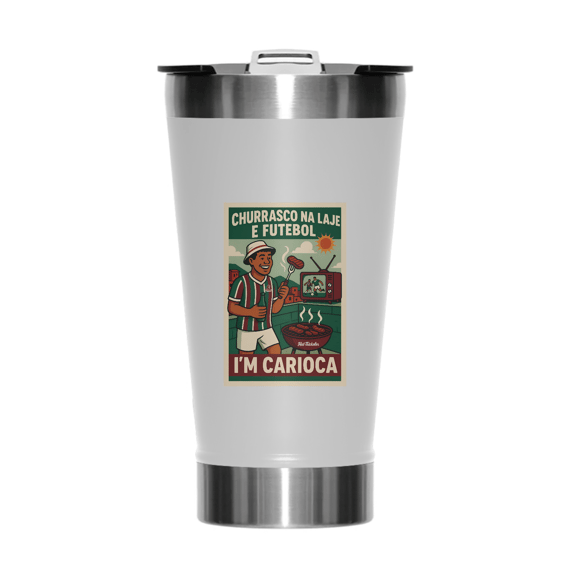Copo Térmico Churrasco e Futebol Hat-Trickolor | Fluminense