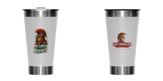 Copo Térmico 473ml As Cores Que Herdei Guerreiro Hat-Trickolor | Fluminense