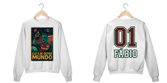 Moletom Unissex Fábio De Outro Mundo Hat-Trickolor | Fluminense