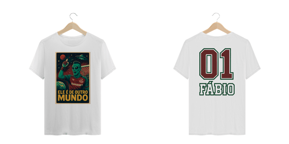 Camisa Plus Size Unissex Fábio De Outro Mundo Hat-Trickolor | Fluminense