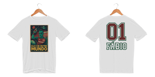 Camisa Dry Fit Unissex Fábio De Outro Mundo Hat-Trickolor | Fluminense