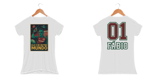 Camisa Dry Fit Baby Long Feminina Camisa Dry Fit Unissex Fábio De Outro Mundo Hat-Trickolor | Fluminense