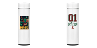 Garrafa Térmica 400ml Fábio De Outro Mundo Hat-Trickolor | Fluminense