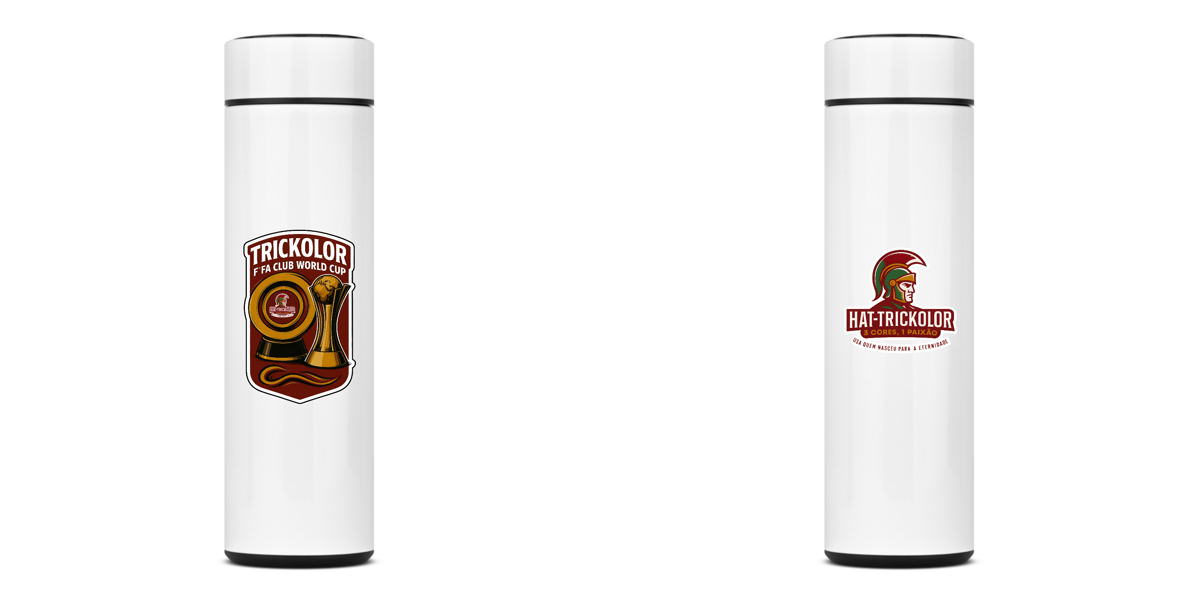 Nome do produto: Garrafa Térmica 400ml FCWC Hat-Trickolor | Fluminense 