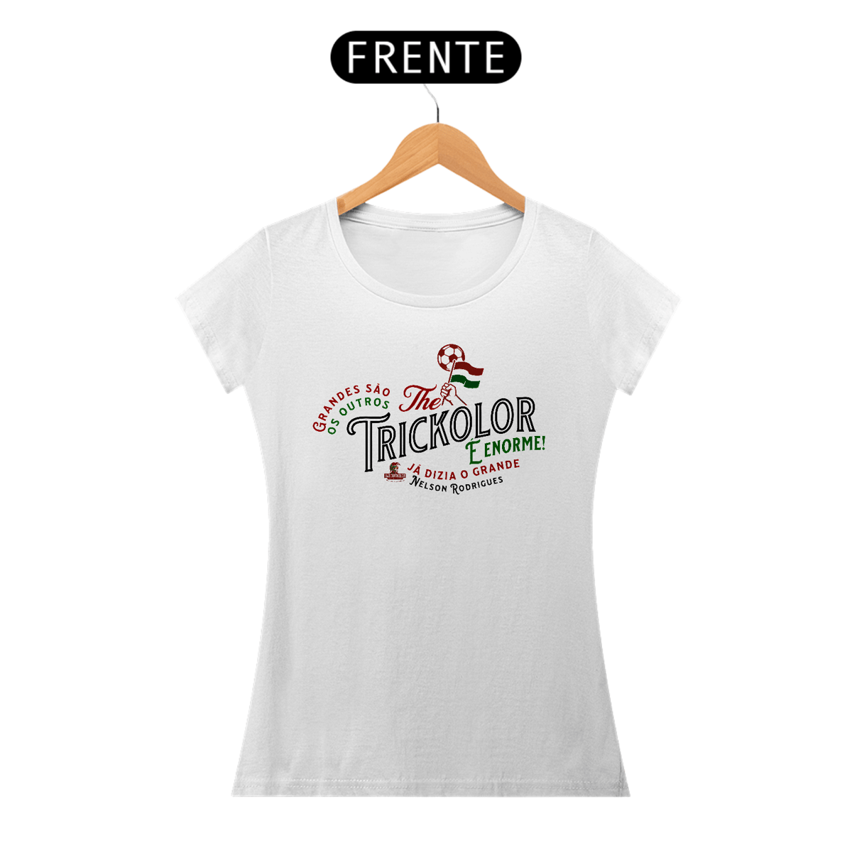 Nome do produto: Camisa Baby Long Feminina The Trickolor É Enorme Hat-Trickolor | Fluminense 