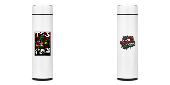 Garrafa Térmica 400ml TS3 O Monstro Hat-Trickolor | Fluminense