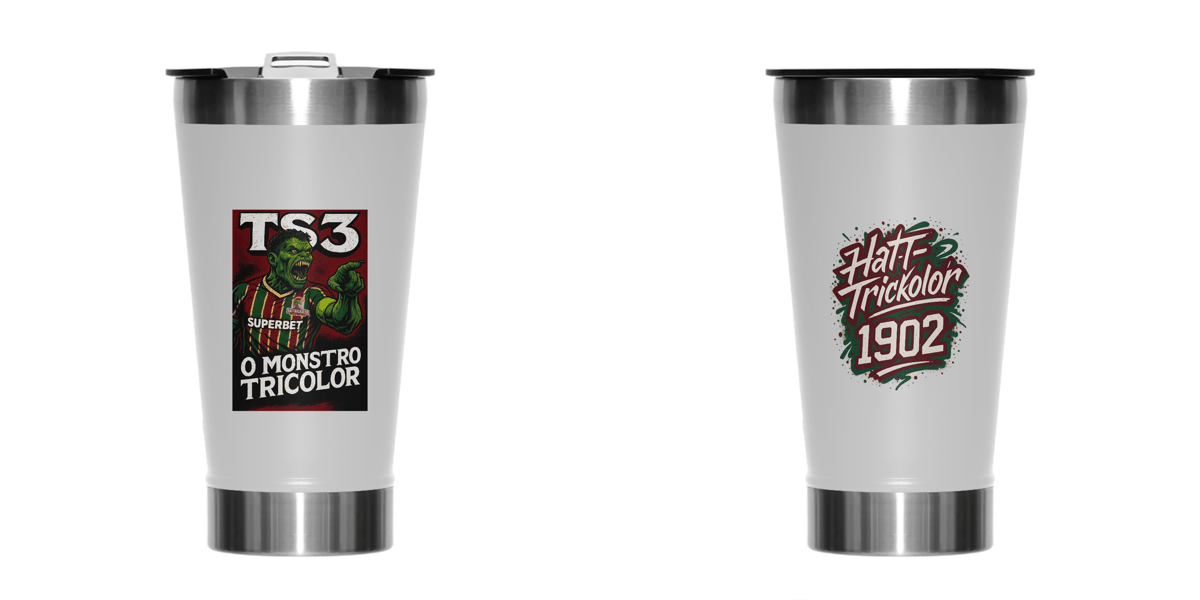 Nome do produto: Copo Térmico 473ml TS3 O Monstro Hat-Trickolor | Fluminense