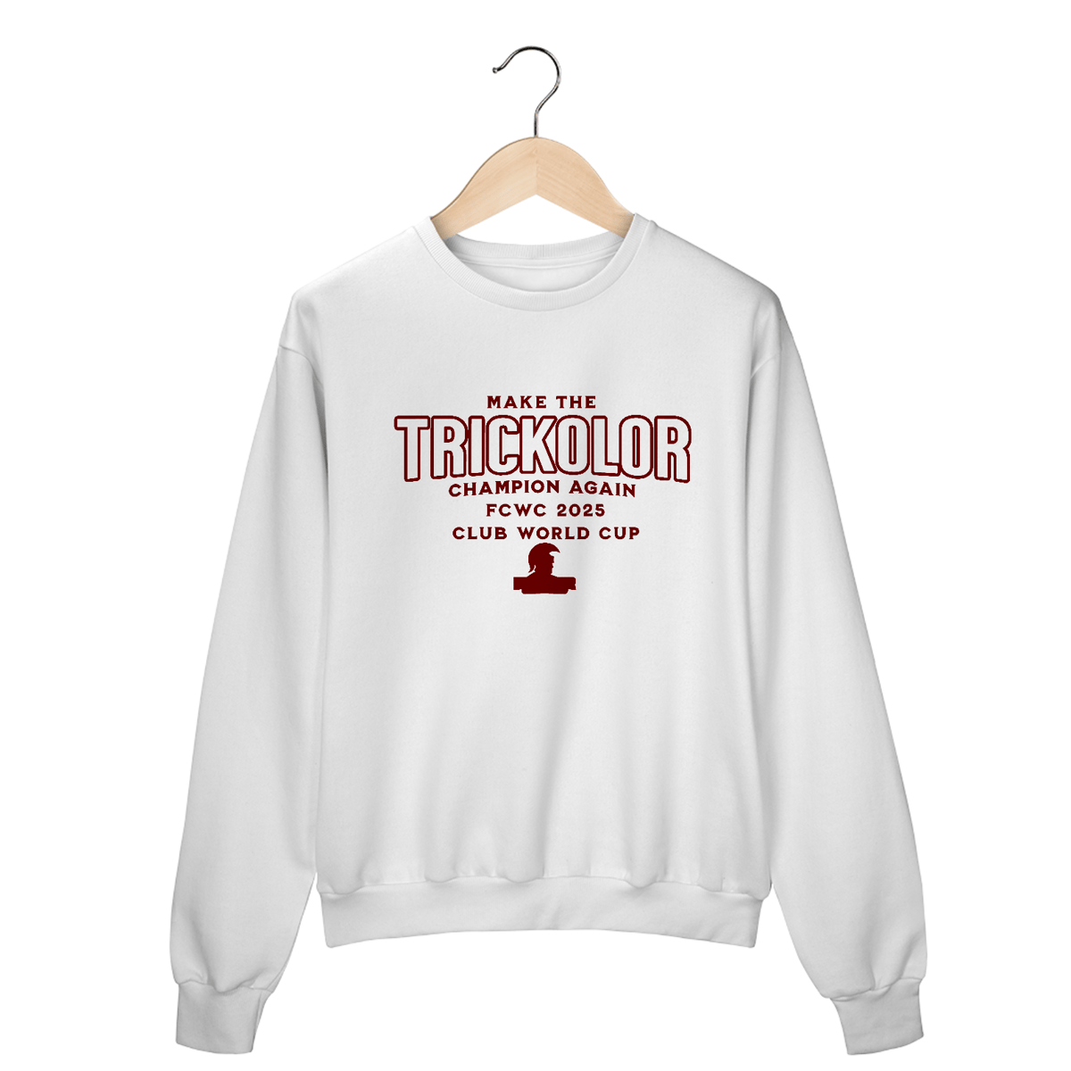 Nome do produto: Moletom Unissex Make The Trickolor Champion Again Hat-Trickolor | Fluminense