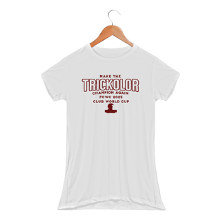 Camisa Dry Fit Baby Long Feminina Make The Trickolor Champion Again Hat-Trickolor | Fluminense