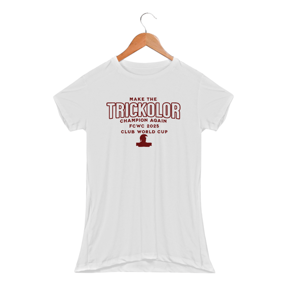 Camisa Dry Fit Baby Long Feminina Make The Trickolor Champion Again Hat-Trickolor | Fluminense