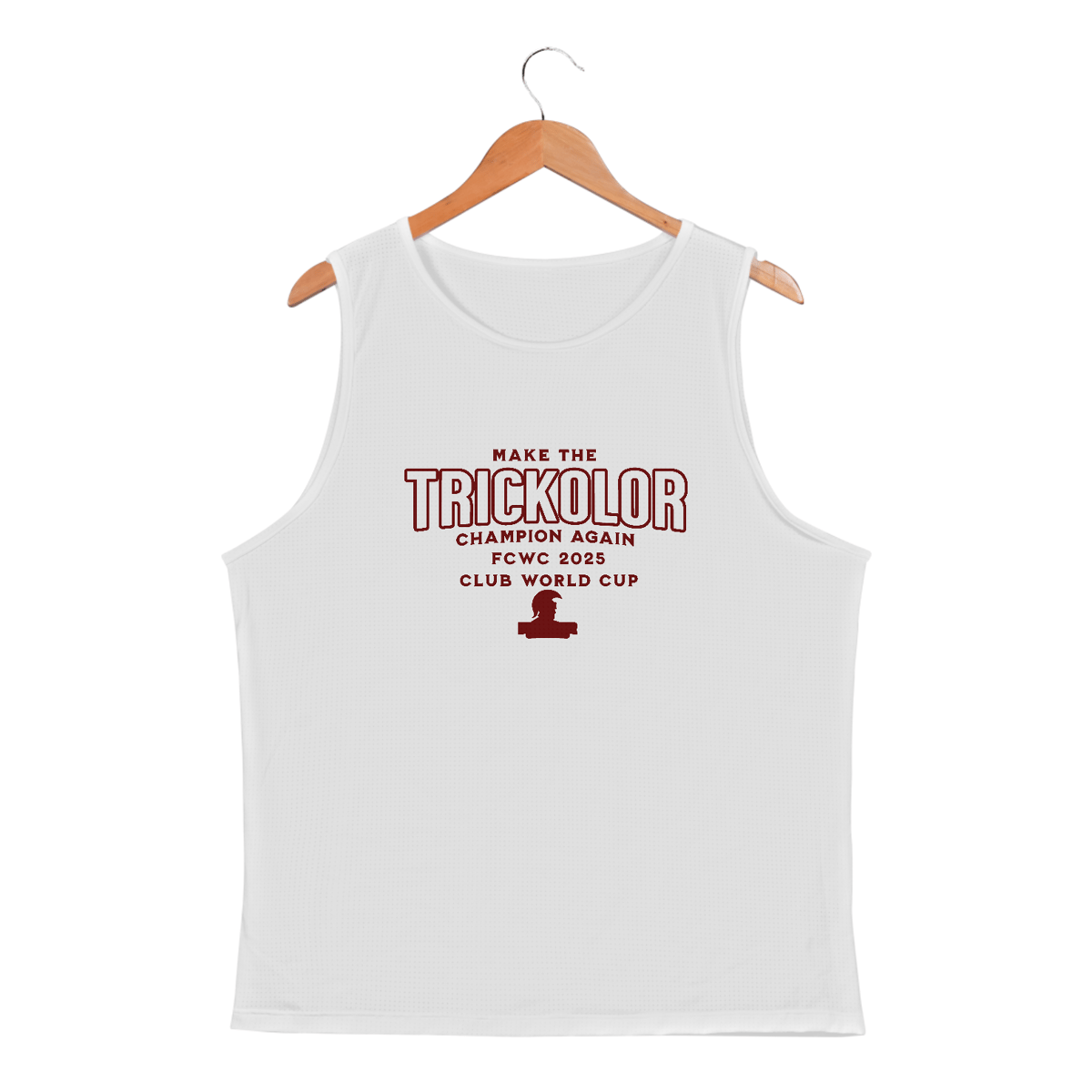 Nome do produto: Regata Dry Fit Masculina Make The Trickolor Champion Again Hat-Trickolor | Fluminense