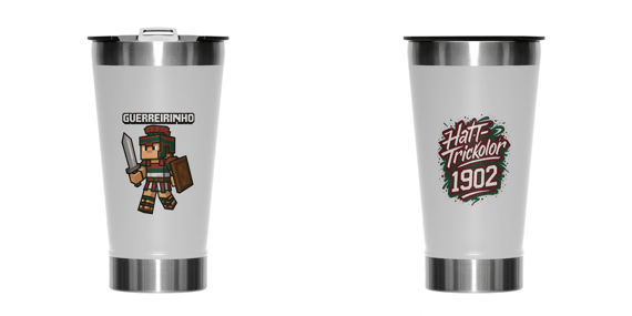 Copo 473ml Guerreirinho Hat-Trickolor | Fluminense