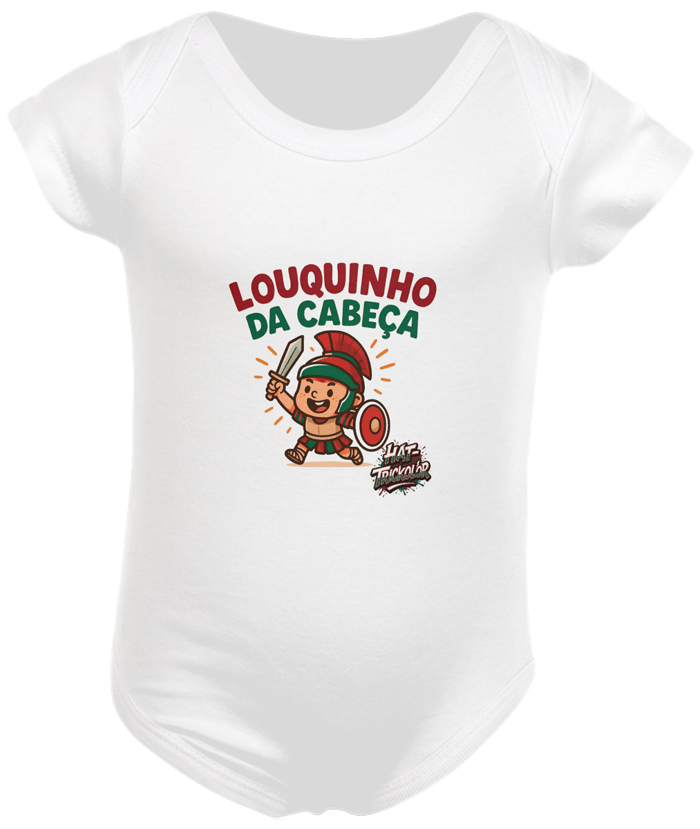 Nome do produto: Body Baby Unissex Louquinho da Cabeça Hat-Trickolor | Fluminense