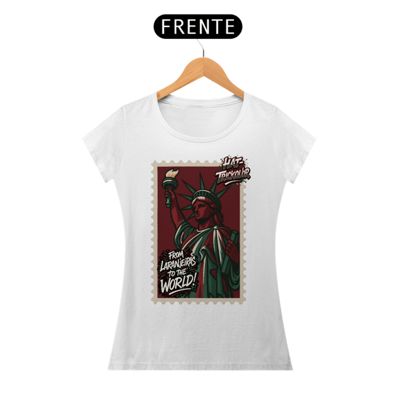 Camisa Baby Long Feminina From Laranjeiras To The World Hat-Trickolor | Fluminense