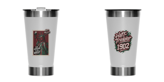 Copo Térmico 473ml From Laranjeiras To The World Hat-Trickolor | Fluminense