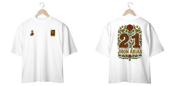 Camisa Oversized Unissex Kahlo Style Pelé Colombiano 2 Hat-Trickolor Fluminense 