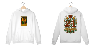 Nome do produto Moletom Canguru Pelé Colombiano Kahlo Style Hat-Trickolor | Fluminense