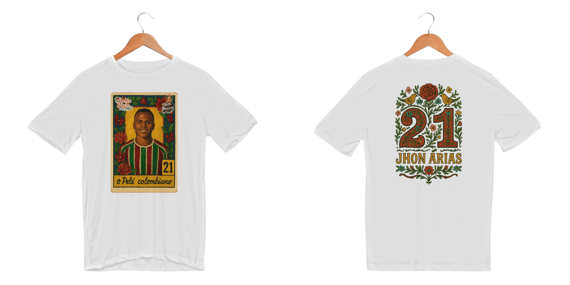 Camisa Dry Fit Unissex Pelé Colombiano Kahlo Style Hat-Trickolor | Fluminense