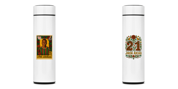 Garrafa Térmica Pelé Colombiano Kahlo Style Hat-Trickolor | Fluminense