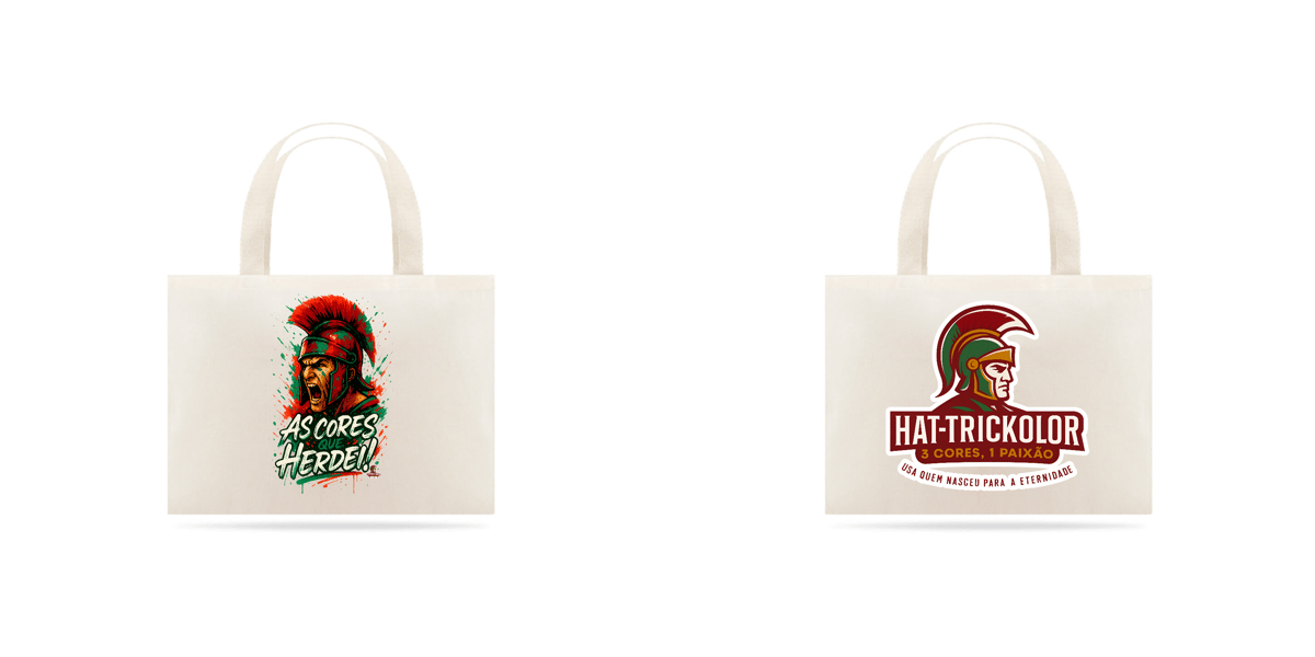 Nome do produto: Ecobag As Cores que Herdei Guerreira Hat-Trickolor | Fluminense