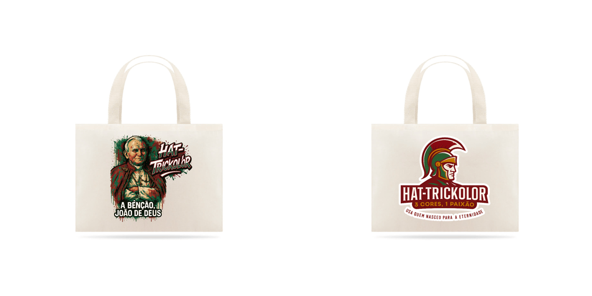 Nome do produto: Ecobag João de Deus Hat-Trickolor | Fluminense