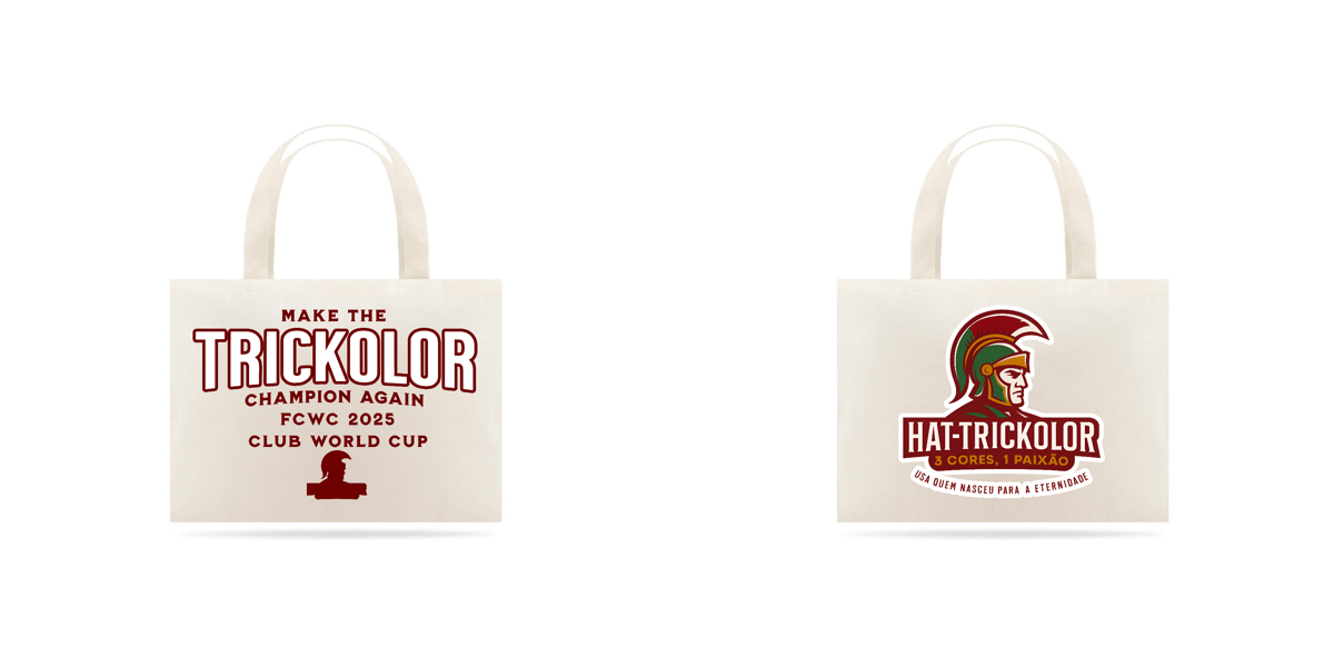 Nome do produto: Ecobag Make The Trickolor Champion Again Hat-Trickolor | Fluminense