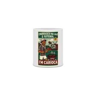 Nome do produto Caneca 323ml Churrasco e Futebol Hat-Trickolor | Fluminense