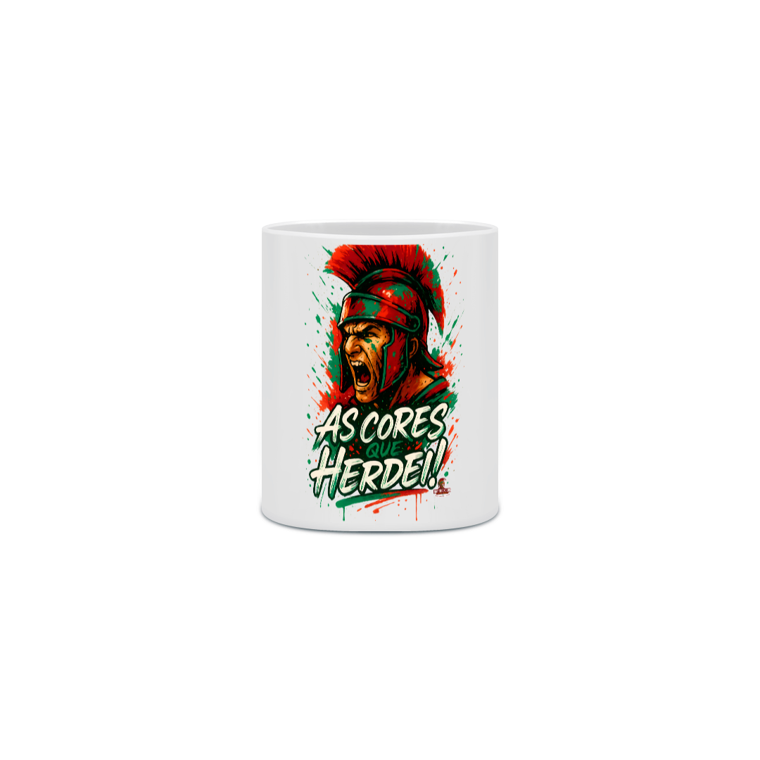 Nome do produto: Caneca 323ml As Cores que Herdei Guerreiro Hat-Trickolor | Fluminense