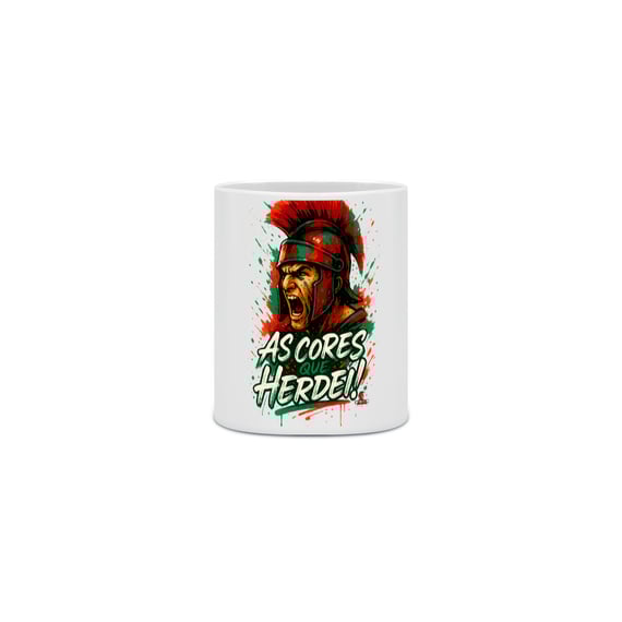 Caneca 323ml As Cores que Herdei Guerreiro Hat-Trickolor | Fluminense