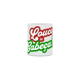 Caneca 325ml Louco da Cabeça Hat-Trickolor | Fluminense 