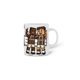 Nome do produto Caneca 323ml Jogadores Minecraft Hat-Trickolor | Fluminense