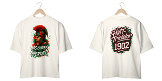 Nome do produto Camisa Oversized Unissex As Cores que Herdei Guerreiro Hat-Trickolor | Fluminense