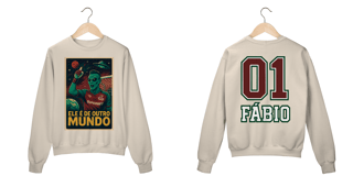 Nome do produto Moletom Unissex Fábio De Outro Mundo Hat-Trickolor | Fluminense