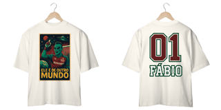 Nome do produto Camisa Oversized Unissex Camisa Dry Fit Unissex Fábio De Outro Mundo Hat-Trickolor | Fluminense