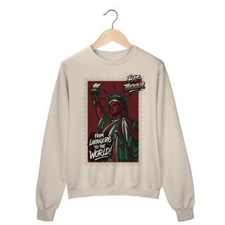 Nome do produto Moletom Unissex From Laranjeiras To The World Hat-Trickolor | Fluminense