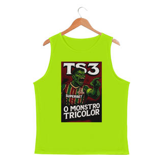 Nome do produto Regata Dry Fit Masculin TS3 O Monstro Hat-Trickolor | Fluminense